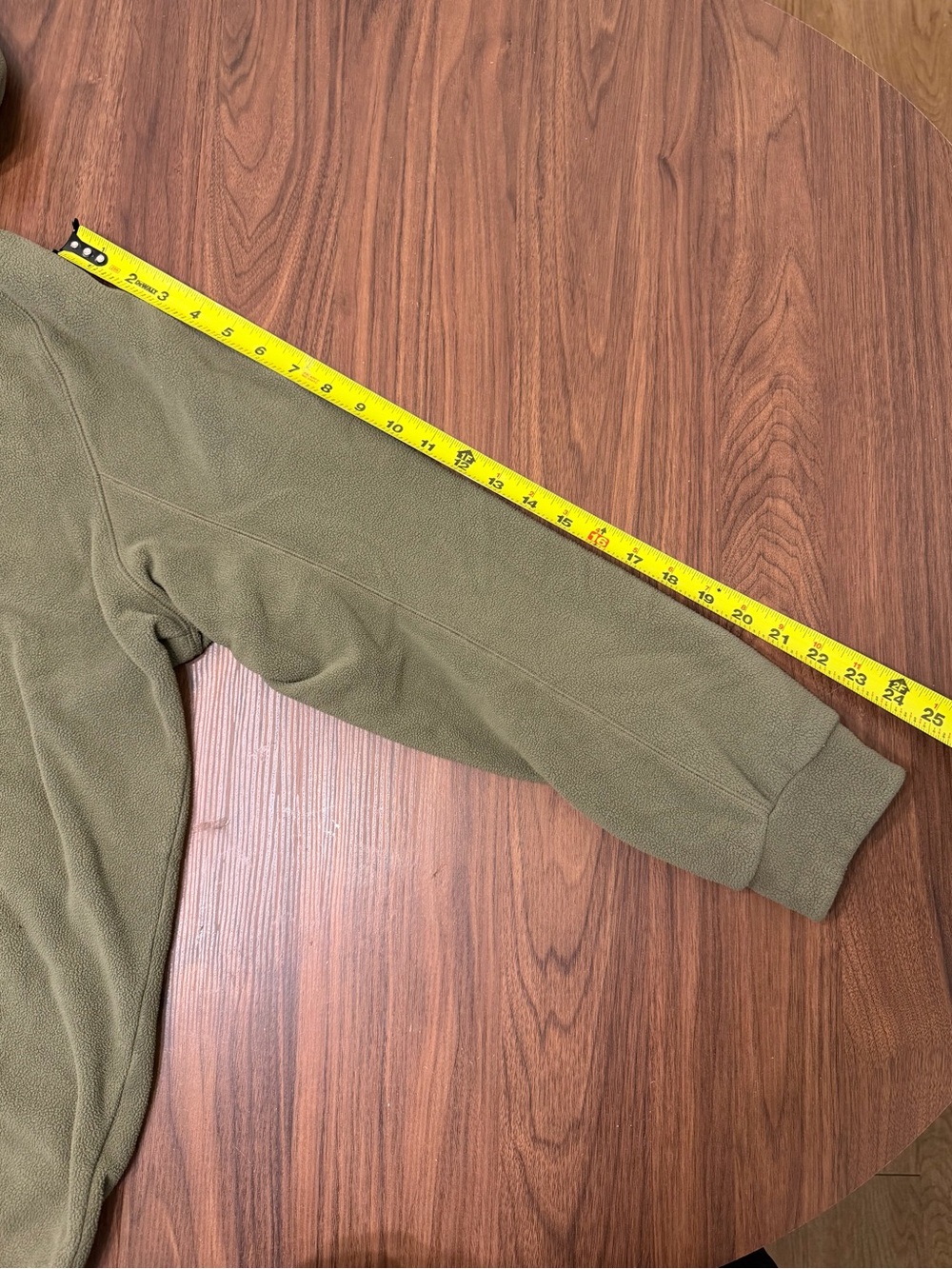 Nike Olive Green Quarter-Zip Fleece Pullover - Picture 3 of 11